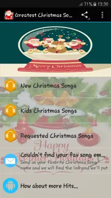 Greatest Christmas Songs Hits android App screenshot 1